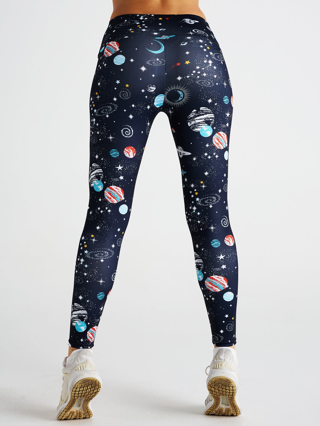 Cosmic Space Print High Waist Sports Fitness Yoga Pants