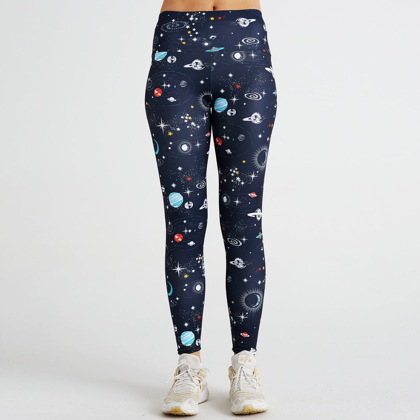 Cosmic Space Print High Waist Sports Fitness Yoga Pants