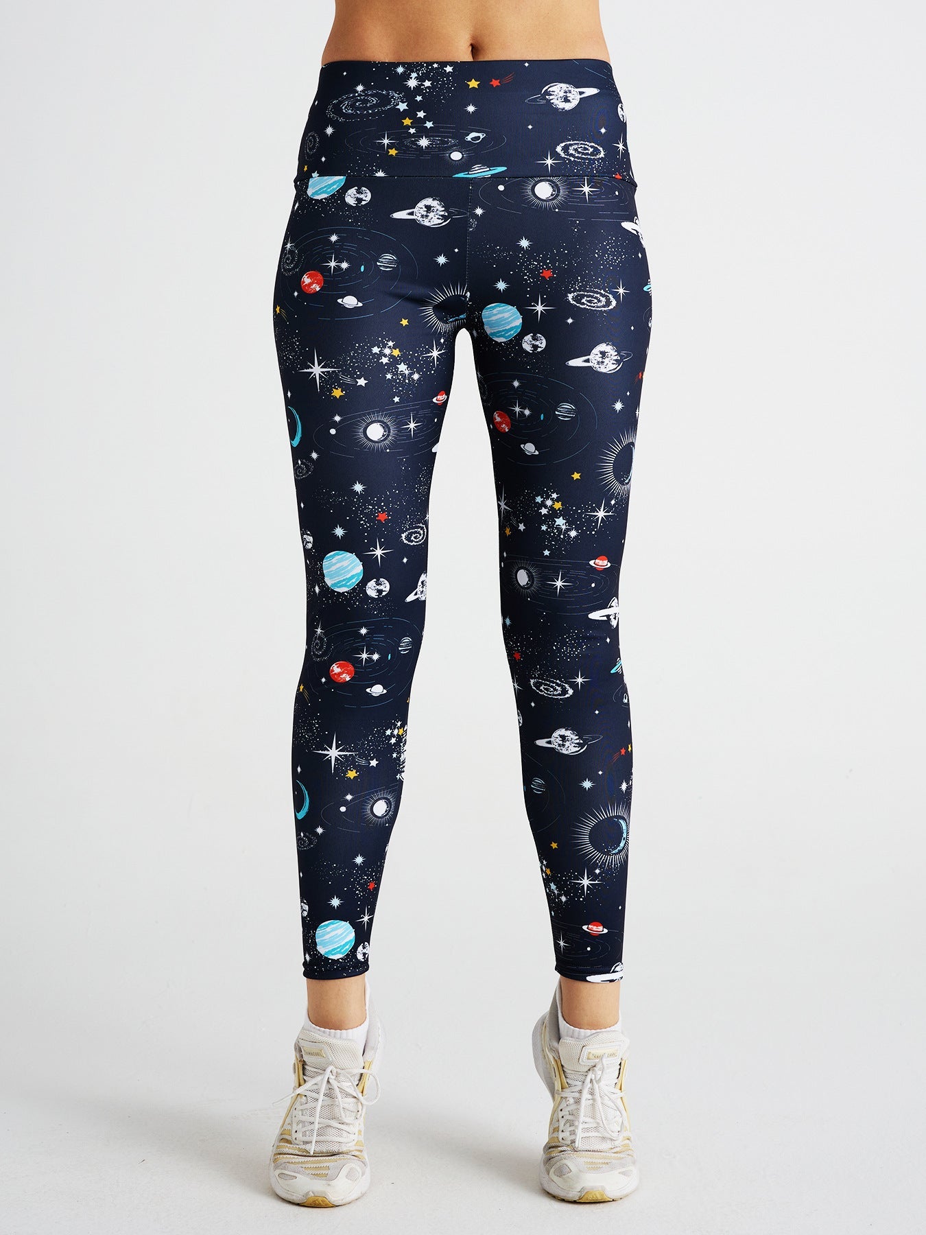 Cosmic Space Print High Waist Sports Fitness Yoga Pants