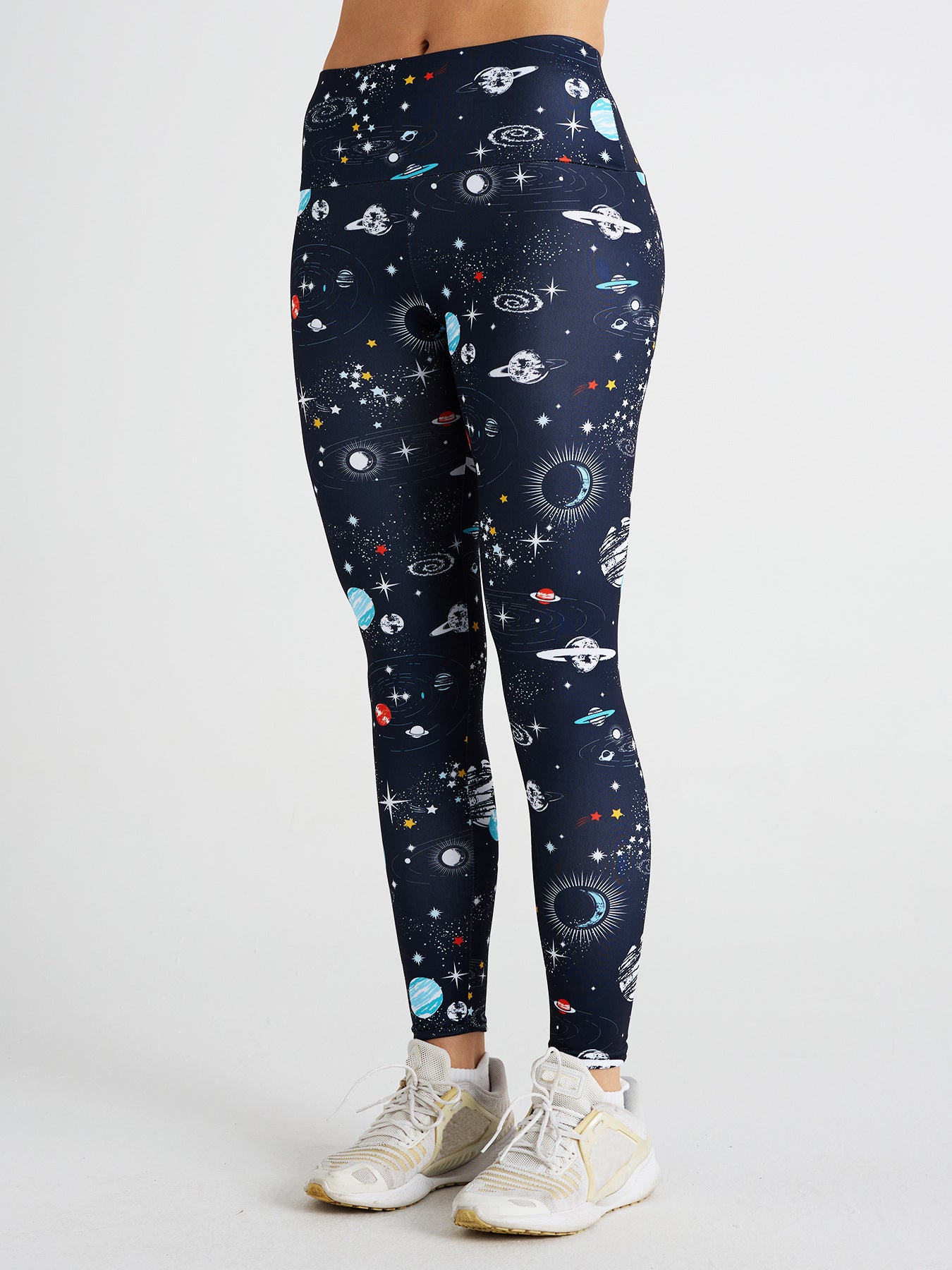 Cosmic Space Print High Waist Sports Fitness Yoga Pants
