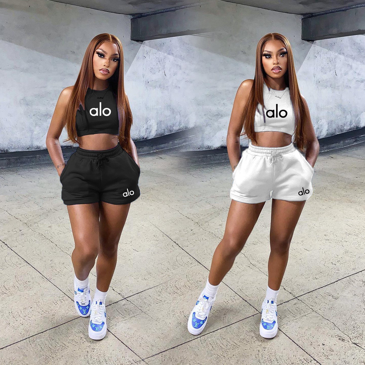 Summer Fashion Casual Sports Sleeveless Vest Shorts Suit